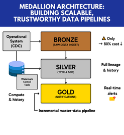 Read more about the article Medallion Architecture: Building Scalable, Trustworthy Data Pipelines