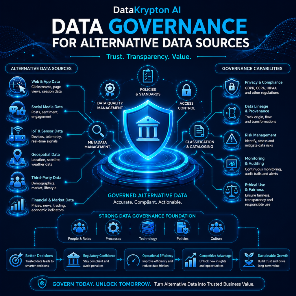 Data governance for alternative data sources.