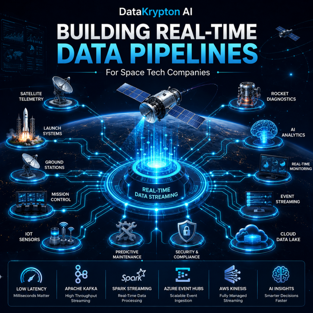 Building real-time data pipelines for space technology companies.